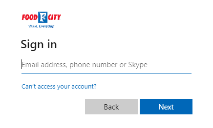 food city sharepoint login