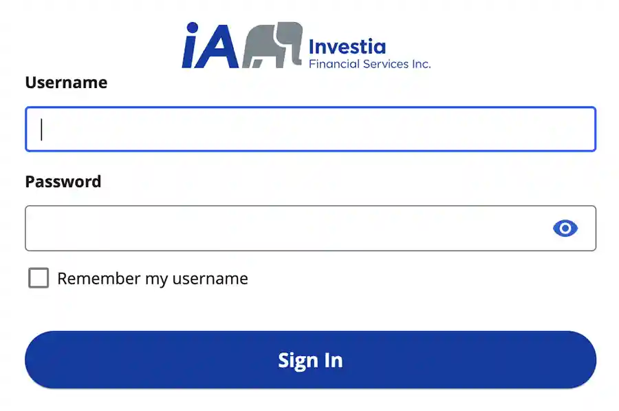 Investia client portal