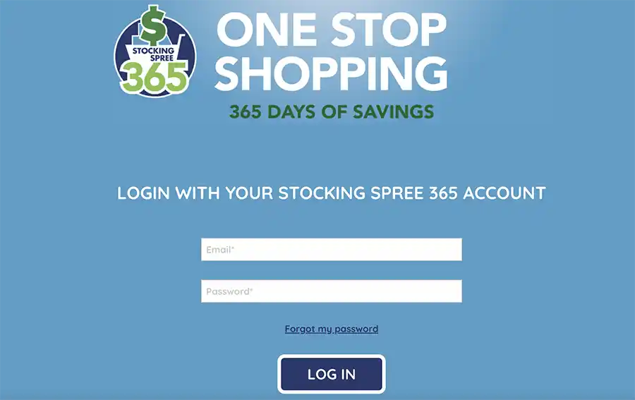 stocking spree rewards 2023 login page
