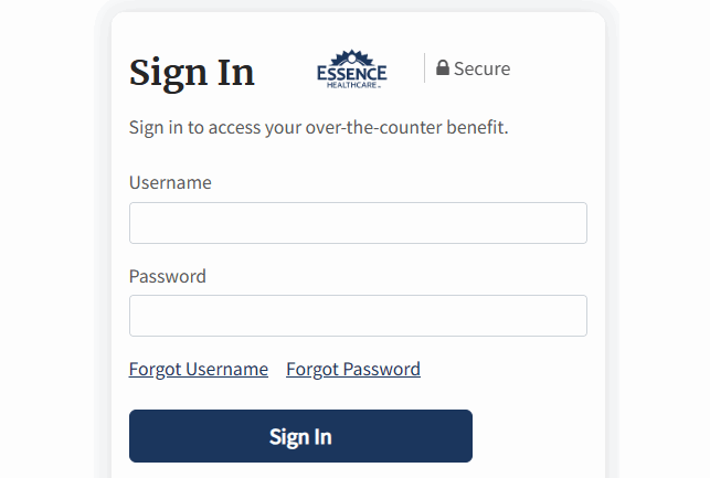 www.essence healthcare otc.com login