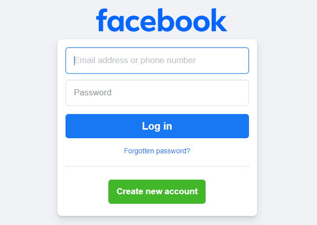 www.free facebook.com log in chrome