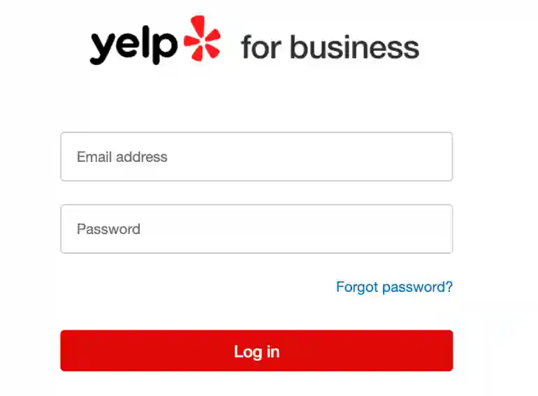 yelp business login