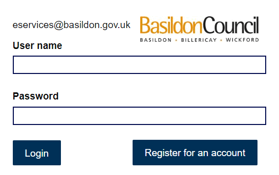 Basildon council login