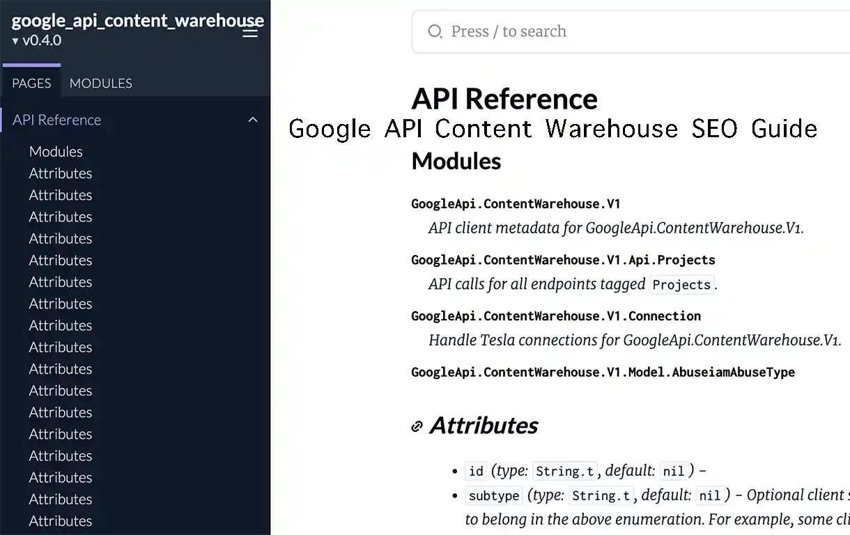 Google API Content Warehouse SEO Guide