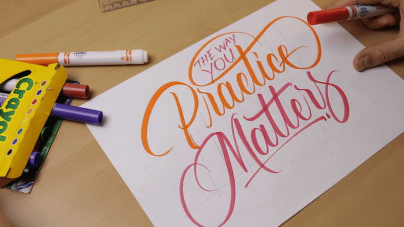 How to Write Calligraphy with Markers